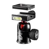 Mantona DSLM Reisestativ für System/DSLR/Kompaktkamera (143 cm (56,3 Zoll), Kugelkopf, Belastbarkeit: 5kg, drehbare Mittelsäule, kompaktes Packmaß) rot-22