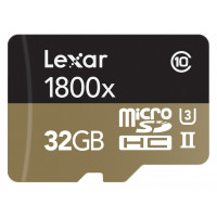 Lexar Professional 1800x microSDHC 32GB UHS-II W/USB 3.0 Reader Flash Memory Card LSDMI32GCRBEU1800R-22