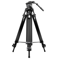 Mantona Dolomit 1100 Videostativ 133 cm (inkl. Fluid-Neiger, Wasserwaage, Schnellwechselplatte) für DSLR und Videokamera-22