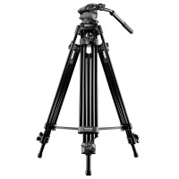 Mantona Dolomit 1200 Videostativ 158 cm (inkl. Fluid-Neiger, Wasserwaage, Schnellwechselplatte) für DSLR und Videokamera-22
