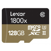 Lexar Professional 1800x microSDXC 128GB UHS-II W/USB 3.0 Reader Flash Memory Card LSDMI128CRBEU1800R-22
