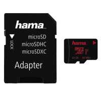 Hama UHS Speed Class 3 microSDXC 64GB Speicherkarte inkl. Adapter-22