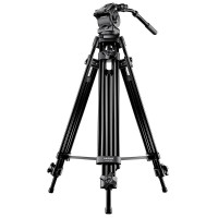 Mantona Dolomit 2300 Videostativ (inkl. Fluid-Neiger, Wasserwaage, Mittelspinne, Schnellwechselplatte, 192 cm, geeignet für DSLR und Videokamera)-22