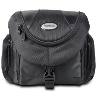 Mantona Premium DSLR-Kameratasche (inkl. Schnellzugriff, Staubschutz, gepolsteter Tragegurt und Zubehörfach) schwarz-22