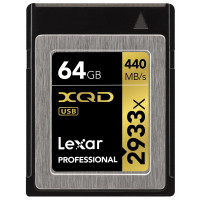 Lexar Professional 2933x 64GB XQD 2.0-Karte (Bis zu 440MB/s Lesen) w/USB 3.0 Reader LXQD64GCRBEU2933BN-21