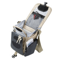 Mantona SportsBag SLR-Kameratasche sand (sportlich kompakte Umhängetasche) für Bridge Kameras und Micro SLR-22