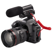Hama Richtmikrofon für Camcorder, Spiegelreflex und Systemkameras, Umschaltbare Richtcharakteristik, RMZ-18, Schwarz-22