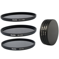 Neutral Graufilter Set bestehend aus ND4, ND8, ND64 Filtern 52mm inkl. Stack Cap Filtercontainer + Pro Lens Cap mit Innengriff-22