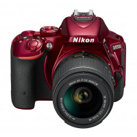 Nikon D5500 SLR-Digitalkamera Kit DX AF-P 18-55 VR rot-22