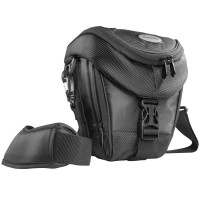 Mantona Colt Kameratasche (Universaltasche inkl. Schnellzugriff, Staubschutz, Tragegurt und Zubehörfach, geeignet für DSLR und Systemkameras) schwarz-22