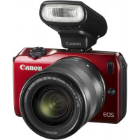 Canon EOS M Systemkamera (18 Megapixell, 7,7 cm (3 Zoll) Display, Full-HD, Touch-Display) Kit inkl. EF-M 18-55mm 1:2,0 STM Objektiv und Speedlite 90EX rot-22