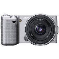 Sony Alpha NEX-5 Silver Digital Camera and Sony 16mm lens-22