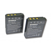 INTENSILO 2x Li-Ion Akku 1250mAh (3.7V) für Kamera Camcorder Video Medion Traveler DC-X5, DC-XZ6 wie DS8330-1, BATS8, BLI-315.-21