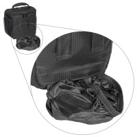 PEDEA Essex SLR-Kameratasche mit Regenschutz und Zubehörfächer (Größe: M) schwarz/blau-21