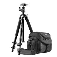 Mantona Premium Scout 2in1 Set inkl. Fototasche Premium und Kamerastativ Scout für DSLR und Systemkameras-22