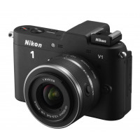Nikon 1 V1 Systemkamera (10 Megapixel, 7,5 cm (3 Zoll) Display) schwarz inkl 1 NIKKOR VR 10-30 mm Objektiv-22