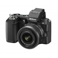 Nikon 1 V2 Systemkamera (14 Megapixel, 7,5 cm (3 Zoll) Display, Hybrid-Autofokus, superhochauflösender elektronischer Sucher, Full-HD Video) schwarz Kit inkl. 10-30 mm VR Objektiv-22