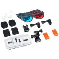 Premium Zubehör-Set für GoPro 3D Hero System AHD 3D-001-22