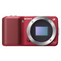 Sony NEX-3AR Systemkamera (14 Megapixel, Live View, HD Videoaufnahme) Kit rot inkl. 16mm Objektiv-22