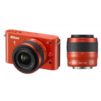 Nikon 1 J2 Systemkamera (10,1 Megapixel, 7,5 cm (3 Zoll) Display) Double Zoom Kit inkl. Nikkor VR 10-30 mm/VR 30-110 mm orange-22