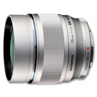 Olympus M.Zuiko Digital ED 75 mm 1:1:8 Objektiv für Micro Four Thirds Objektivbajonett (150 mm KB) silber-22