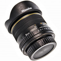 Minadax 8mm 1:3,5 Fisheyeobjektiv für Canon 1100D, 1000D, 650D, 600D, 550D, 500D, 450D, 400D, 350D, 300D, 60D, 50D, 40D, 30D, 20D, 10D + Neopren Objektivbeutel-22