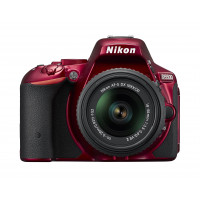 Nikon D5500 SLR-Digitalkamera (24,2 Megapixel, 8,1 cm (3,2 Zoll) Touchscreen-Display, 39 AF-Messfelder, ISO 100-25.600, Full-HD-Video, Wi-Fi, HDMI) Kit inkl. AF-S DX 18-55 VR II Objektiv rot-22