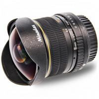 Minadax 8mm 1:3,5 Fisheyeobjektiv für Canon 1100D, 1000D, 650D, 600D, 550D, 500D, 450D, 400D, 350D, 300D, 60D, 50D, 40D, 30D, 20D, 10D + Neopren Objektivbeutel-22
