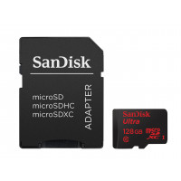 SanDisk Mobile Ultra microSDXC 128GB UHS-I Class 10 Speicherkarte + SD-Adapter + Memory Zone Android App bis zu-22