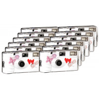 TopShot Love Hearts red Einwegkamera / Hochzeitskamera (27 Fotos, Blitz, 12-er Pack)-21