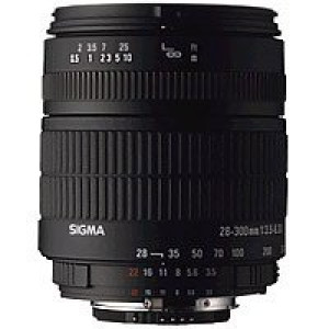 Sigma 28-300/3,5-6,3 Compat IF aspherical Objektiv für Nikon D-21