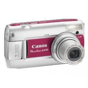 Canon PowerShot A470 Digitalkamera (7 Megapixel, 3-fach opt. Zoom, 2,5" Display) rot-22