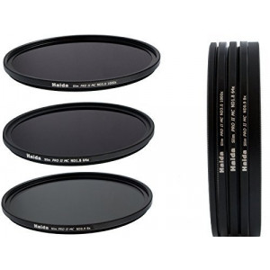 HAIDA Slim PRO II Digital MC Neutral Graufilter Set bestehend aus ND8, ND64, ND1000 Filtern 52 mm inkl. Stack Cap Filtercontainer + Pro Lens Cap mit Innengriff-22