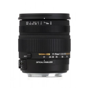 Sigma 17-70 mm F2,8-4,0 DC Makro OS HSM-Objektiv (72 mm Filtergewinde) für Nikon Objektivbajonett-21