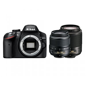 Nikon D3200 Spiegelreflexkamera, AF-S DX 18-55 II + 55-200-21