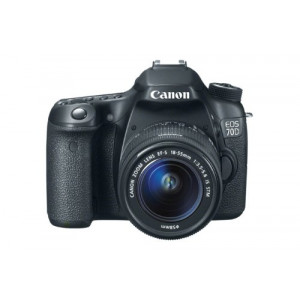 Canon EOS 70D SLR-Digitalkamera (20,2 Megapixel APS-C CMOS Sensor, 7,6 cm (3 Zoll) Display, Full HD, WiFi, DIGIC 5+ Prozessor) Kit inkl. EF-S 18-55mm 1:3,5-5,6 IS STM Objektiv schwarz-22