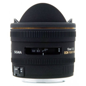 Sigma 10 mm F2,8 EX DC Fisheye HSM-Objektiv (Gelatinefilter) für Sigma Objektivbajonett-21