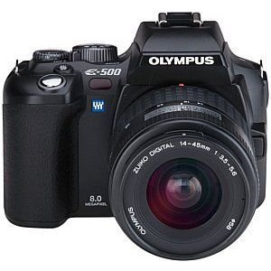 Olympus E-500 SLR-Digitalkamera (8 Megapixel) inkl. Zuiko Digital 14-45 mm-21