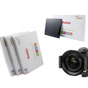 Haida Optical Neutral 3er Graufilter Set für Canon EF TS-E 1:4/17 mm L Vollmetall Filterhalter mit 3 verschiedenen ND Filtern in der Größe 150 mm x 150 mm ND0.9 (8x) / ND1.8 (64x) / ND3.0 (1000x)-22