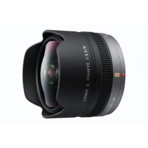 Panasonic H-F008E LUMIX G Fisheye 8 mm F3.5 Objektiv (16 mm KB, klein und leicht, Bildwinkel 180°) schwarz-22