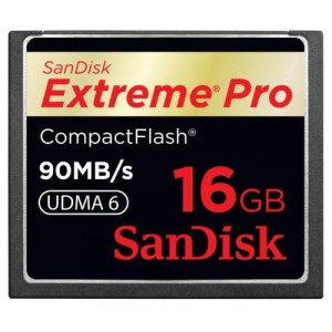 SanDisk Extreme Pro CompactFlash 16 GB Memory Card 90MB/s SDCFXP-016G-X46-22