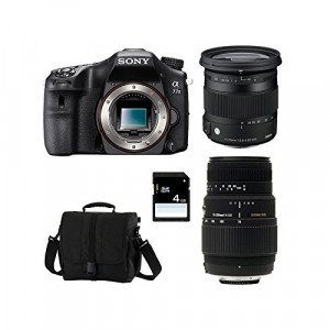 SONY Alpha 77 II + SIGMA 17-70 CONTEMPORARY + SIGMA 70-300 DG MACRO + Sac + Carte SD 4 Go-22