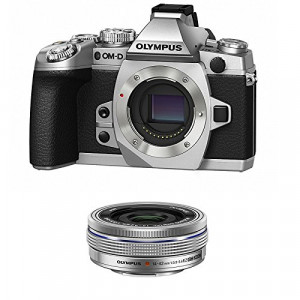 OLYMPUS OM-D E-M1 SILVER + 14-42 POWERZOOM SILVER-22