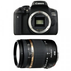 Canon EOS 750D SLR-Digitalkamera schwarz + Tamron 18-270mm Objektiv-21