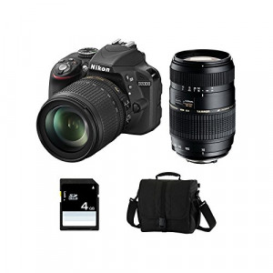 NIKON D3300 + 18-105 VR + TAMRON 70-300 DI + Sac + SD 4Go-22