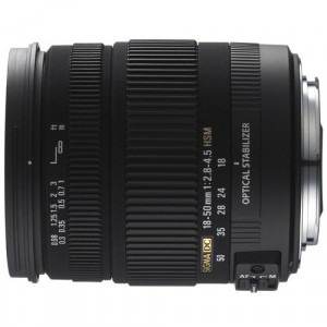 Sigma 18-50 mm F2.8-4.5 DC OS HSM-Objektiv (67 mm Filtergewinde) für Canon Objektivbajonett-21