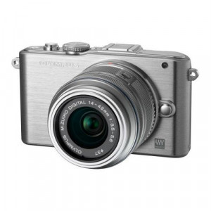 Olympus Pen E-PM1 Systemkamera (12 Megapixel, 7,6 cm (3 Zoll) Display, bildstabilisiert) silber mit 14-42mm Objektiv silber-22