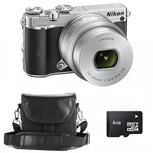 NIKON 1 J5 SILVER + 10-30 PDZ + MICRO SD 4 Go + Sac-22