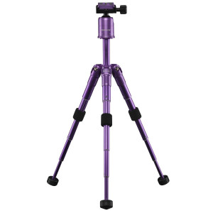Mantona kaleido mini Foto-/Tisch und Travelstativ (inkl. Kugelkopf mit Schnellwechselplatte und Transporttasche) light purple metallic-22