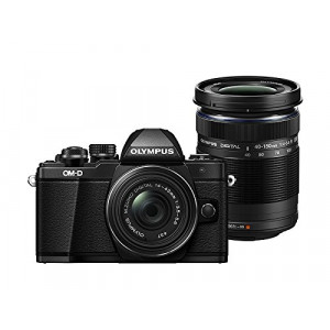 Olympus OM-D E-M10 Mark II Systemkamera (16 Megapixel, elektronischer Sucher mit 2,36 Mio. OLED, Metallgehäuse) Kit schwarz inkl. 14-42mm Objektiv schwarz + M.Zuiko Digital ED 40-150 mm Objektiv-21